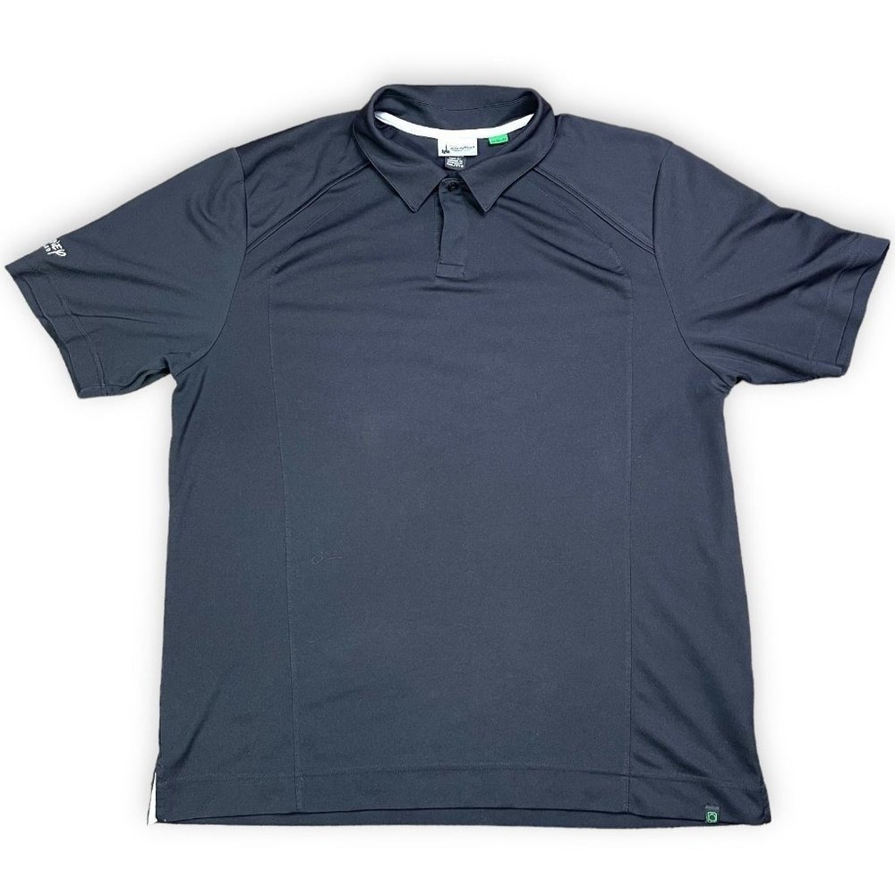 Disney Parks Black Polo Shirt Embroidered Disney Gift Card Bamboo Blend Mens XXL